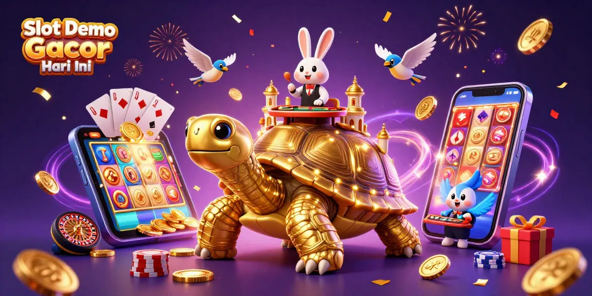 Spin and win with Slot Demo Gacor Hari Ini featuring vibrant 3D casino characters and elements.